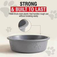 Loving Pets Dolce Luminoso Dog Bowl, Non-Skid Plastic Bowl - Small / Silver - image 4