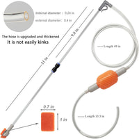 Compact Aquarium Siphon Vacuum and Water Changer Kit with Cleaning - image 4
