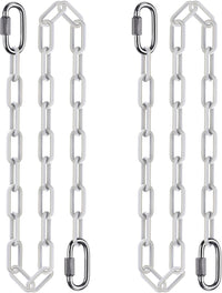 BeneLabel 40 inch yellow coated heavy duty hanging chains with carabiners - view 5