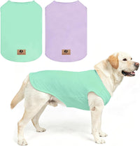 Halloween Dog Shirts for Large Dogs - Green&Purple / XXX-Large(Chest 31", Back 25")