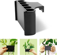 Aquarium Plant Holder with 5 Hole, Plastic Aquatic Plant Pot, Aquarium Planter Cups for Aquarium Plants Live, Aquarium Decor for Fish Tank Live Plants, 1.5inch