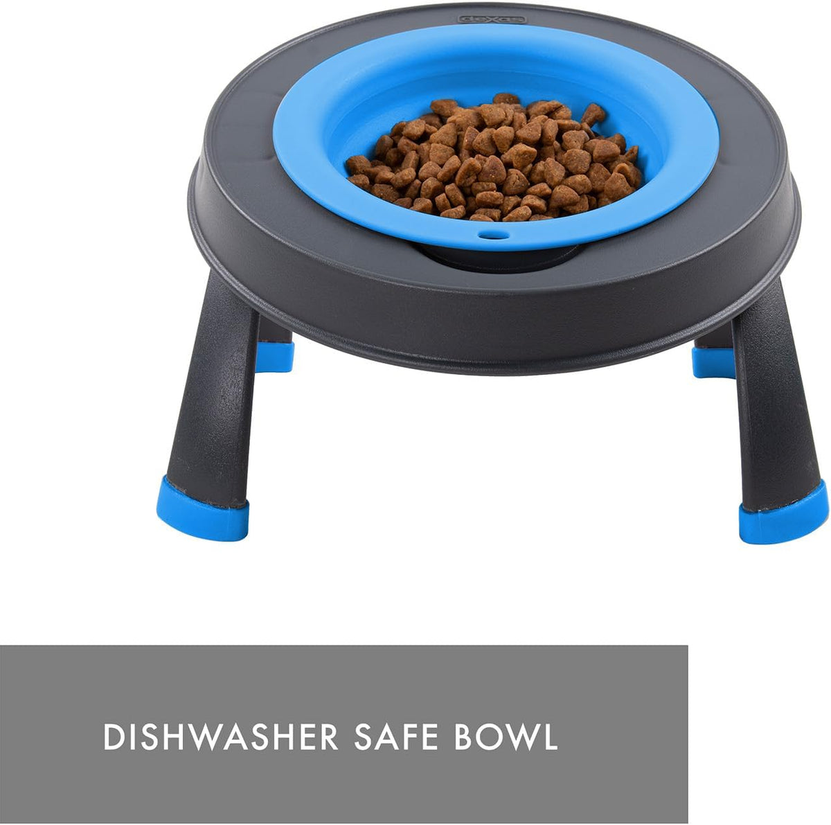 Dexas Pets Elevated Pet Feeder, 4 Cup Capacity - Small/1.5 Cup Capacity / Pro Blue - image 3