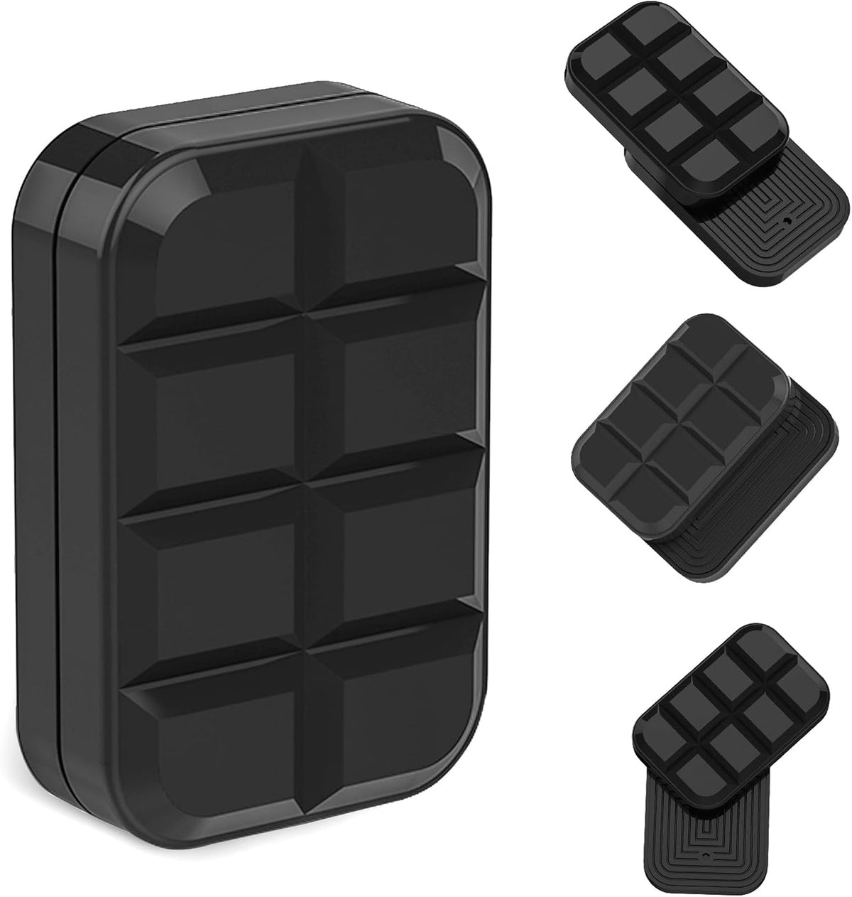Fidget Toys Adults Magnetic Desk Toy Metal Fidgets Slider - Chocolate Black