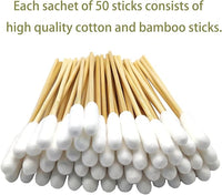 Long Cotton Swabs for Dog Ear Cleaning, 500pcs, 4.7 Inch Biodegradable Cotton Tips, Pet Ear Care & Wound Treatment, Eco-Friendly Dog Ear Swabs