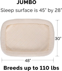 FurHaven Dog Bed for Extra Small Dogs & Cats - Jumbo (XX-Large) / Cream - image 2