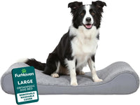 FurHaven Orthopedic Dog Bed for Large Dogs - Large / Gray