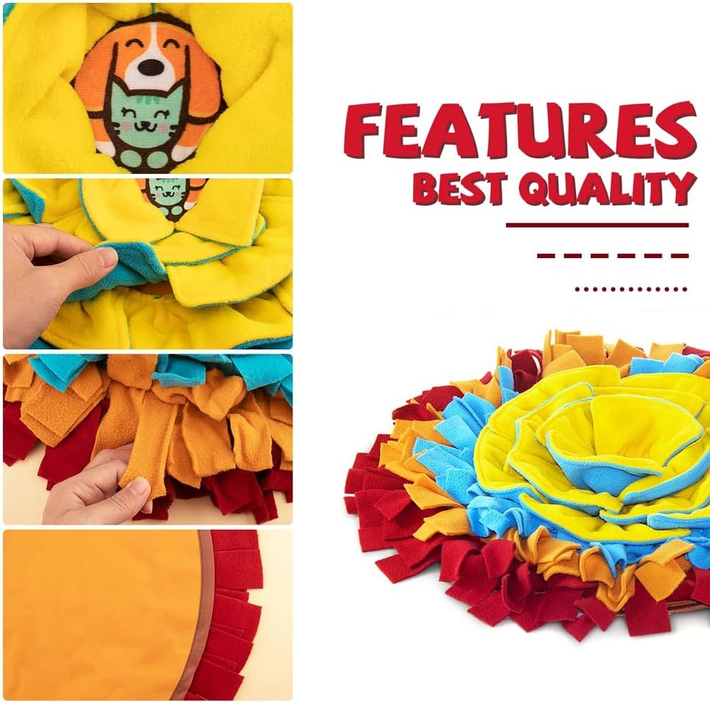 AWOOF Pet Snuffle Mat for Dogs - red - image 4