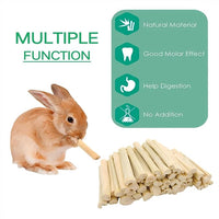 300g Snacks Sweet Bamboo Chew Toy for Rabbits Chew Sticks for Hamster Chinchilla Guinea Pig,Molar Treats Snack for Small Animals