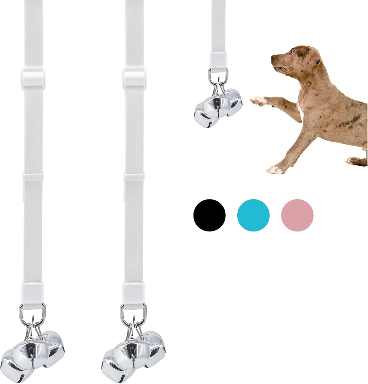 SVD.PET Puppy Bell Doorbell, Dog Bell for Potty Training - 2-PACK / White