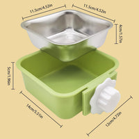 Pet Hanging Bowl for Crates - Green - image 4