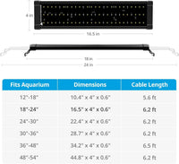 NICREW ClassicLED Plus LED Aquarium Light, 15W - 18 - 24 in - image 3