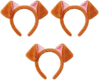 WILLBOND 3-pack plush cow ears headbands with horns for costumes - view 4