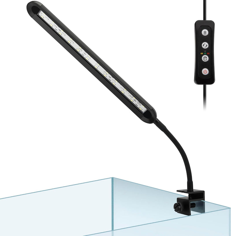 hygger 0.5-5 Gallon Nano Tank Mini Clip-on Aquarium Light with White - 14W