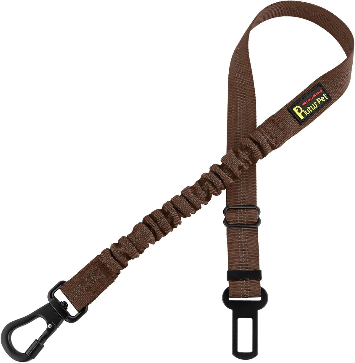 Plutus Pet Dog Seat Belt for Car - Chocolate