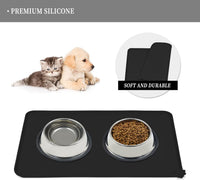 Reopet Silicone Pet Feeding Mat - Charcoal / 28" x 18" - image 3