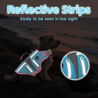EMUST Dog Life Vest for Swimming - Medium / New Blue - image 2