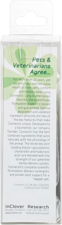 InClover Connectin Hip and Joint Soft Chew Supplement for Dogs, Combines Glucosamine, Chondroitin and Hyaluronic Acid with Herbs, Patented and Clinically Tested to Work in 15 Days, 20 Count