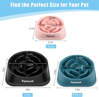 2 Pack Slow Feeder Dog Bowls for Medium Dogs & Cats – Essentials for Dogs - Large / Grey - image 2