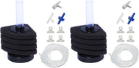 AQUANEAT Aquarium Air Powered Sponge Filter - Triangle / Small up to 10Gal (Pack of 2)