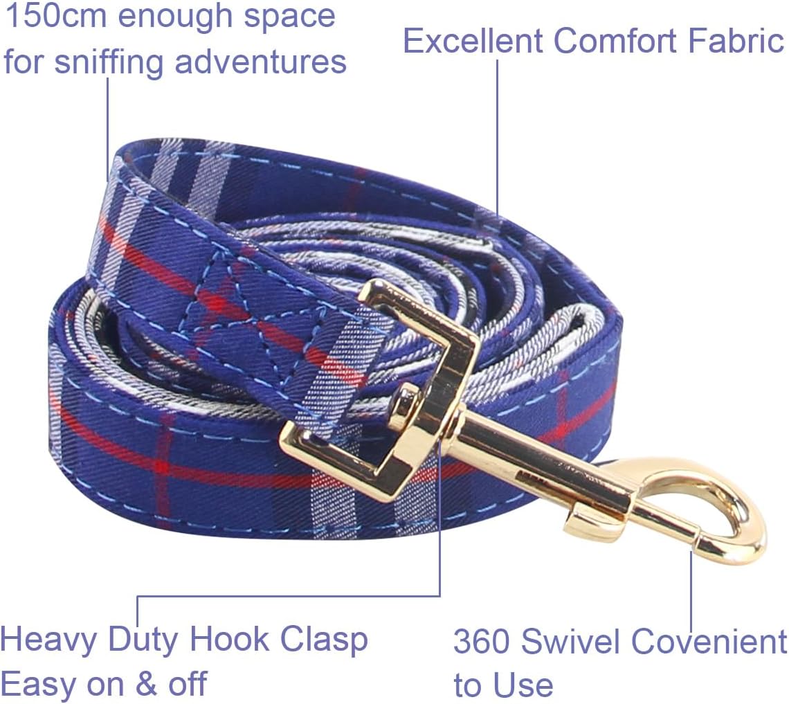 SuperBuddy Dog Collar, Adjustable Dog Collar with Bowtie - Large / blue-1 - image 3