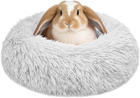 Bunny Bed Large Rabbit Hideout Soft & Comfortable – Daily Care for Small Pets - Grey