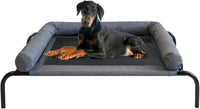 PETIME Cooling Elevated Pet Cushion Bed Raised Dog Cots for Small Dogs - 36 Inch