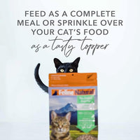 Feline Natural High Protein Dry Cat Food, Freeze-Dried Diet with 98% Meat, Organs & Seafood, No Peas, Grains, or Artificial Additives, Made in New Zealand, Lamb & King Salmon, 11oz