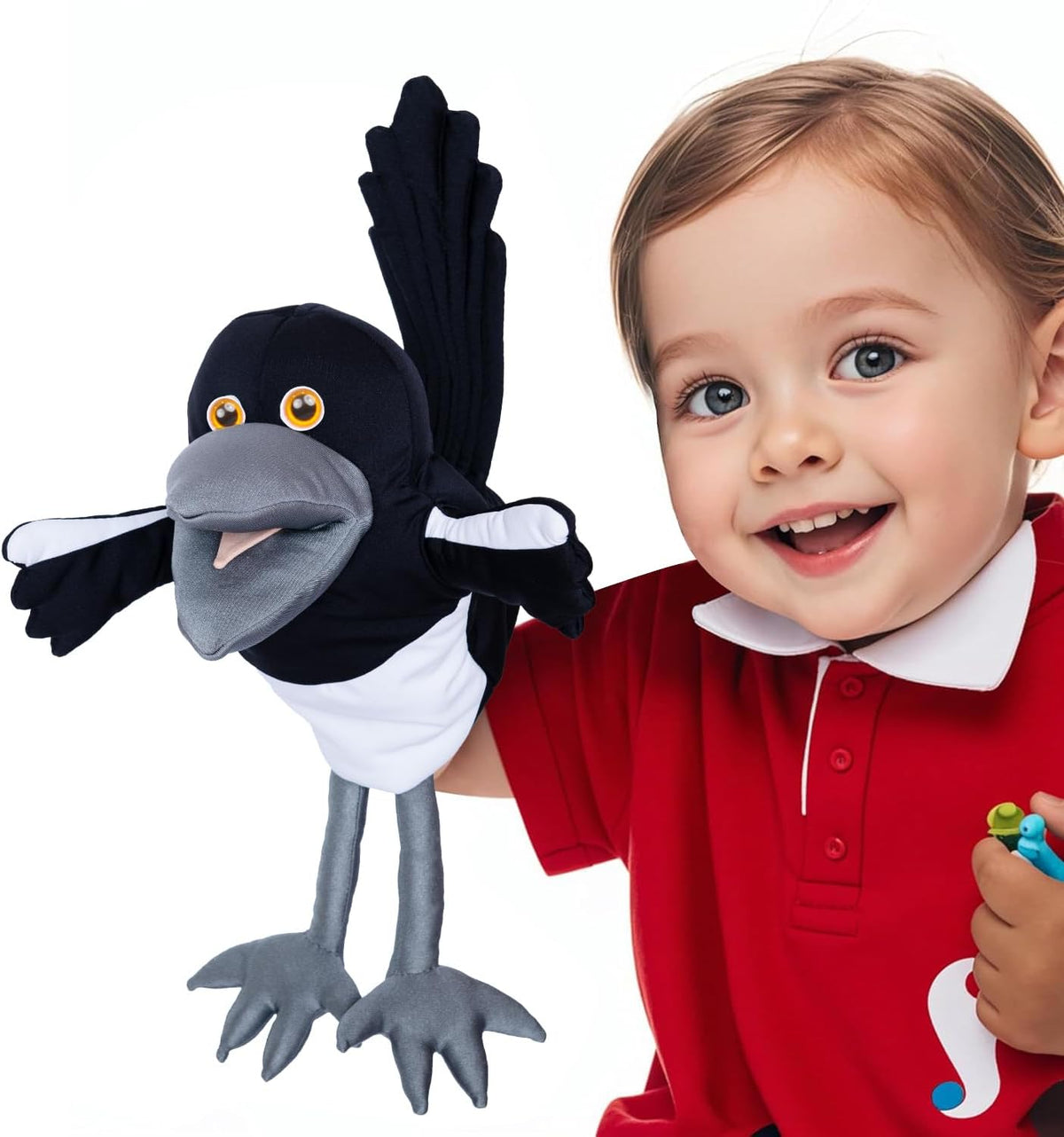 Steve and Maggie Plush Toy, Maggie Hand Puppet for Kids 1+ - Small