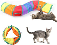 Andiker Cat Tunnel for Indoor Cats - Multi-colored