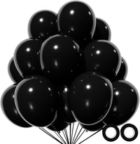 110pcs Black Balloon 12 inch - 12inch(normal) / A36-black