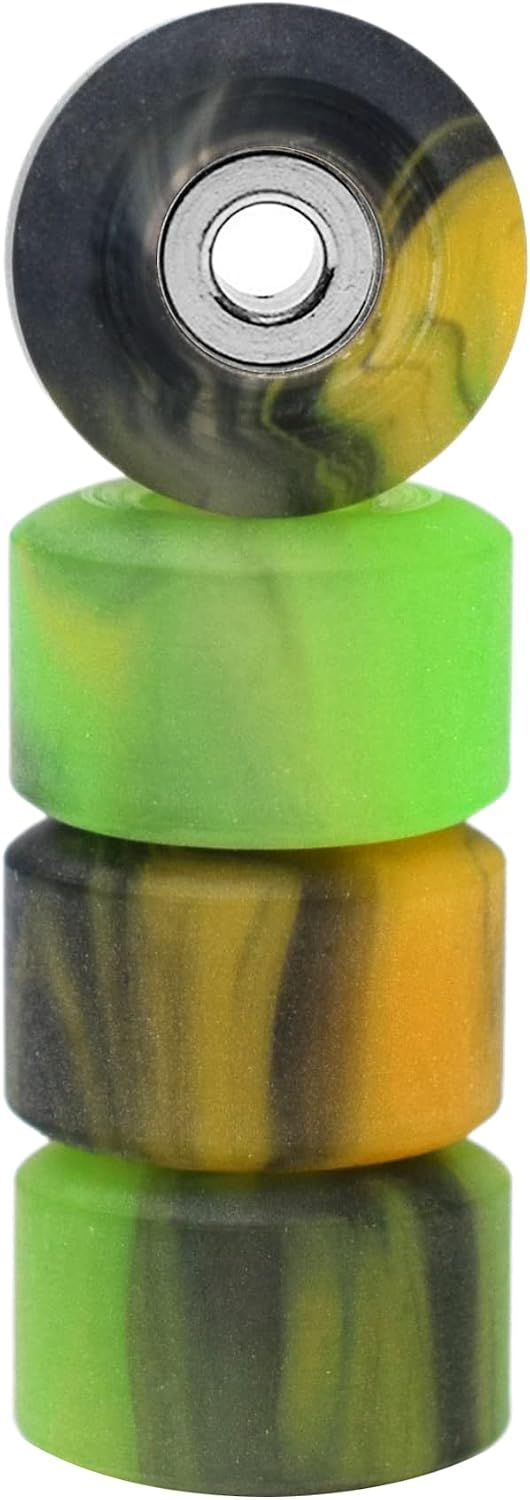 Teak Tuning Apex 61D tie dye swirl urethane fingerboard wheels, 7.7mm - view 23