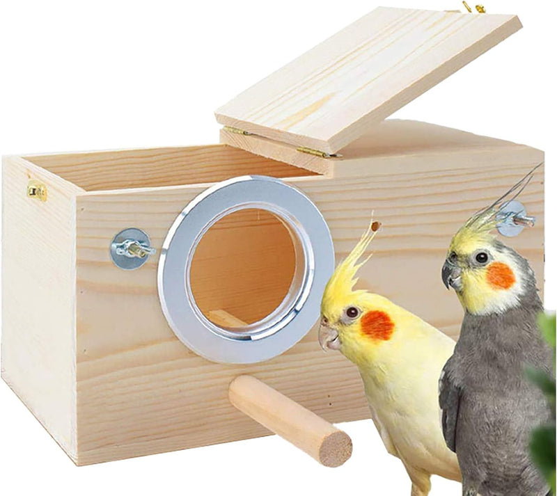 Parakeet Nest Box Budgie Nesting House Cockatiel Breeding Parrots