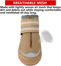 QUMY Dog Shoes for Large Medium Dog Boots & Paw Protectors for Hot - Khaki / Size 7: 2.8''x3.2"(W*L) for 63-75 lbs - image 3