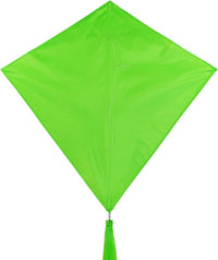 In the Breeze 3325, Coconut 30 Inch Diamond Kite, Solid White - Lime