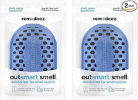 Remodeez Litter Box Deodorizer and Cat Odor Trapper, Made From Natural Renewable Coconut Shell Charcoal, Natural Air Fresheners, Odor Absorber - 2PACK