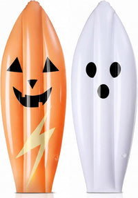 JellyArch inflatable surfboard decorations with tropical flower print, set of 4 - view 4