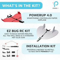 POWERUP 4.0 Dragon Paper Airplane Kit Smartphone App Controlled RC - EZ Bug Kit - image 2