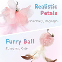 SONGWAY Cat Wand Toys for Indoor Cats - Pink - image 3