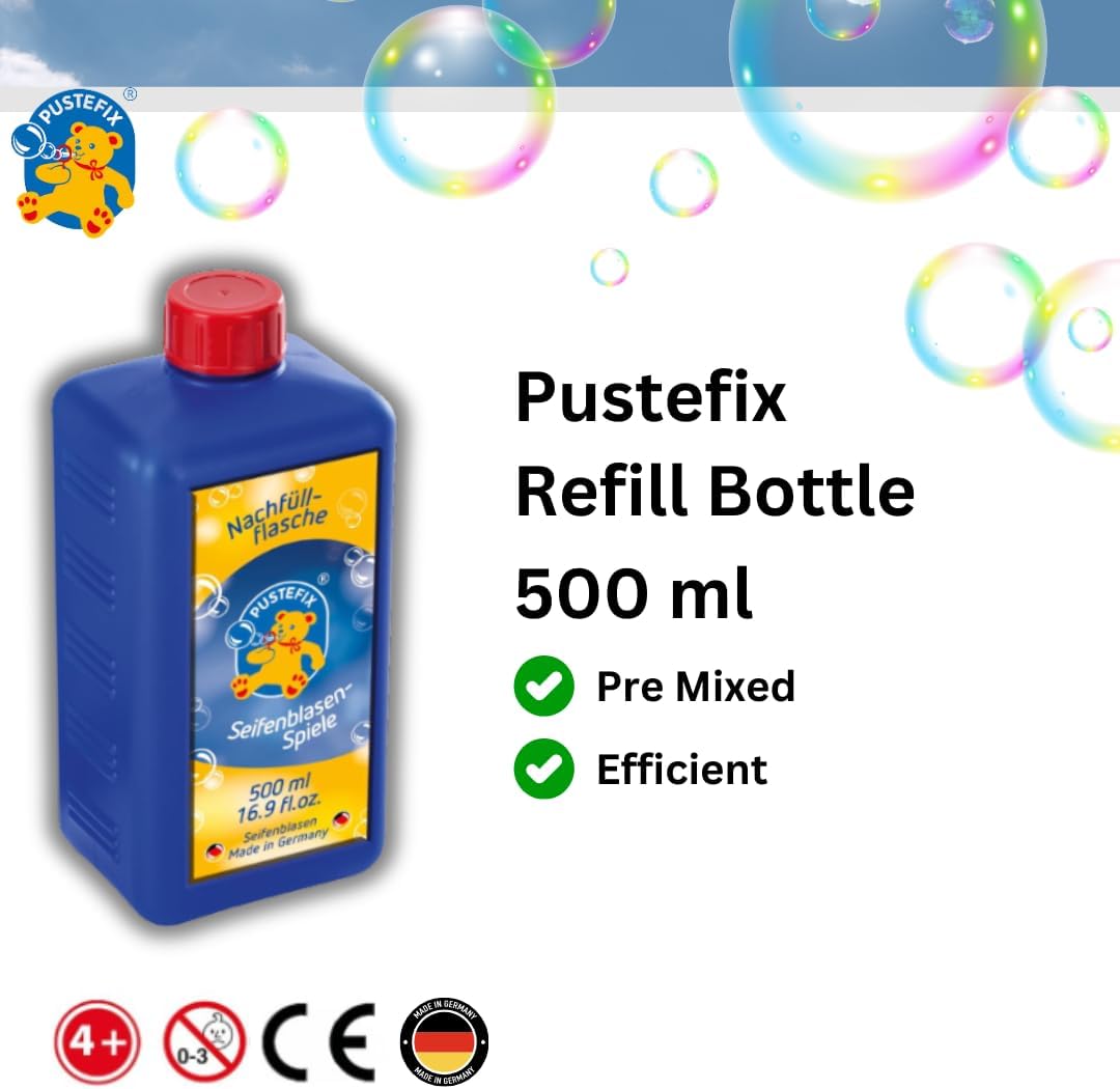 PUSTEFIX 16.9 oz Refill Bottle of Pustefix Liquid Bubble Blowing Soap - image 3