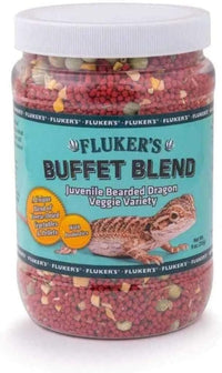 Fluker's Flukers 1 Piece Juvenile Bearded Dragon Veggie Variety Diet - 9 Ounce (Pack of 1)