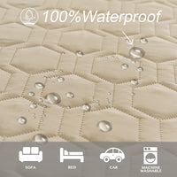 Tcksstex Waterproof Blanket Couch Cover for Dogs Pet Bed Protector – Essentials for Dogs - Beige / 30x70Inch (Pack of 1) - image 3