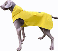 FLYING TAIL waterproof reflective hooded dog raincoat in yellow