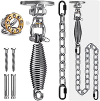 SELEWARE Silent Bearing Swivel Swing Hanger Stainless Steel Swing - Bearing Swing Hanger With Chain & Conical Spring