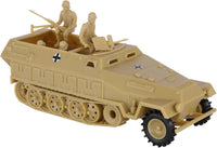BMC Classic Toy Soldiers WW2 German Hanomag halftrack in gray plastic, 1:32 scale - view 2
