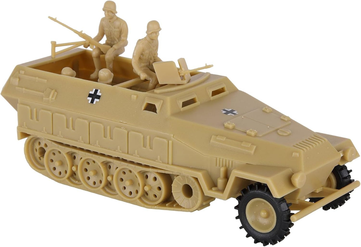 BMC Classic Toy Soldiers WW2 German Hanomag halftrack in gray plastic, 1:32 scale - view 2