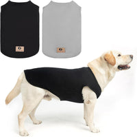 Halloween Dog Shirts for Large Dogs - Black & Grey / Large(Chest 24", Back 17")