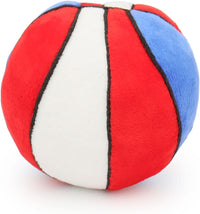 Dog Toys Balls, Chewable Plush Football for Dogs, Soft Pet Ball - Basketball