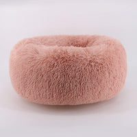 Cat Bed for Indoor Cats, Mini Plush Self Warming Kitten Bed - Small 20'' / Pink