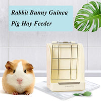 Rabbit Hay Feeder, Large Capacity Bunny Hay Rack for Rabbits - White - image 4