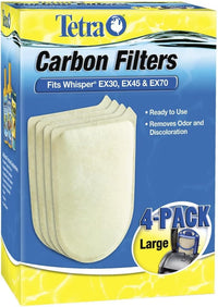 Tetra Whisper EX Carbon Large Round Filter Cartridges - 4-Count / large